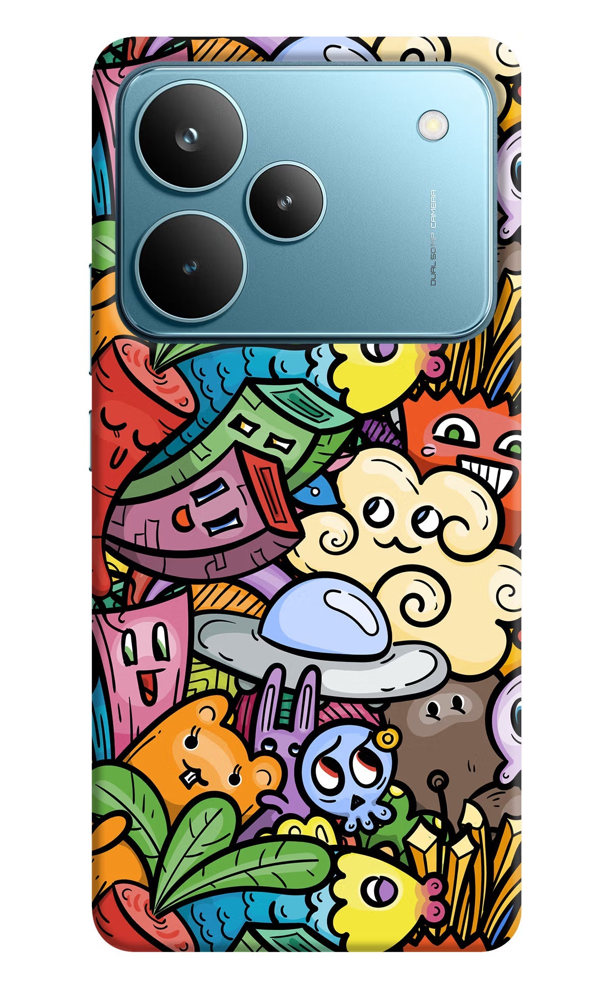 Veggie Doodle Realme P4 Pro Back Cover