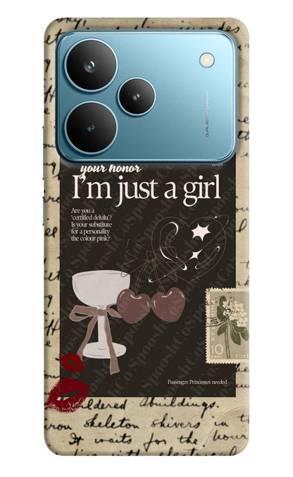 I am just a girl Realme P4 Pro Back Cover