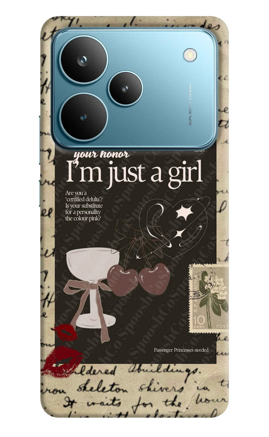 I am just a girl Realme P4 Pro Back Cover
