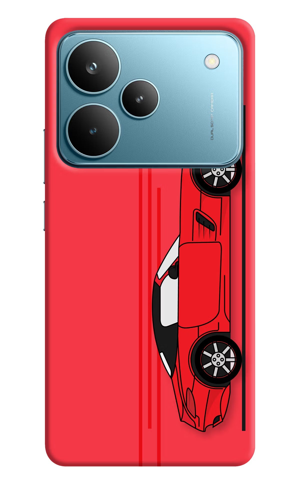 Red Velocity Realme P4 Pro Back Cover