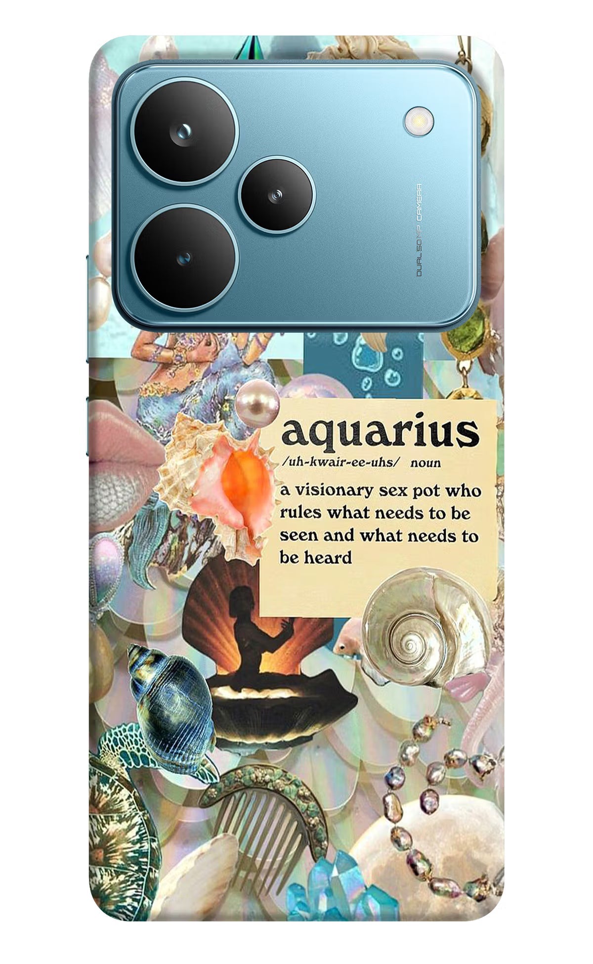 Aquarius Zodiac Realme P4 Pro Back Cover
