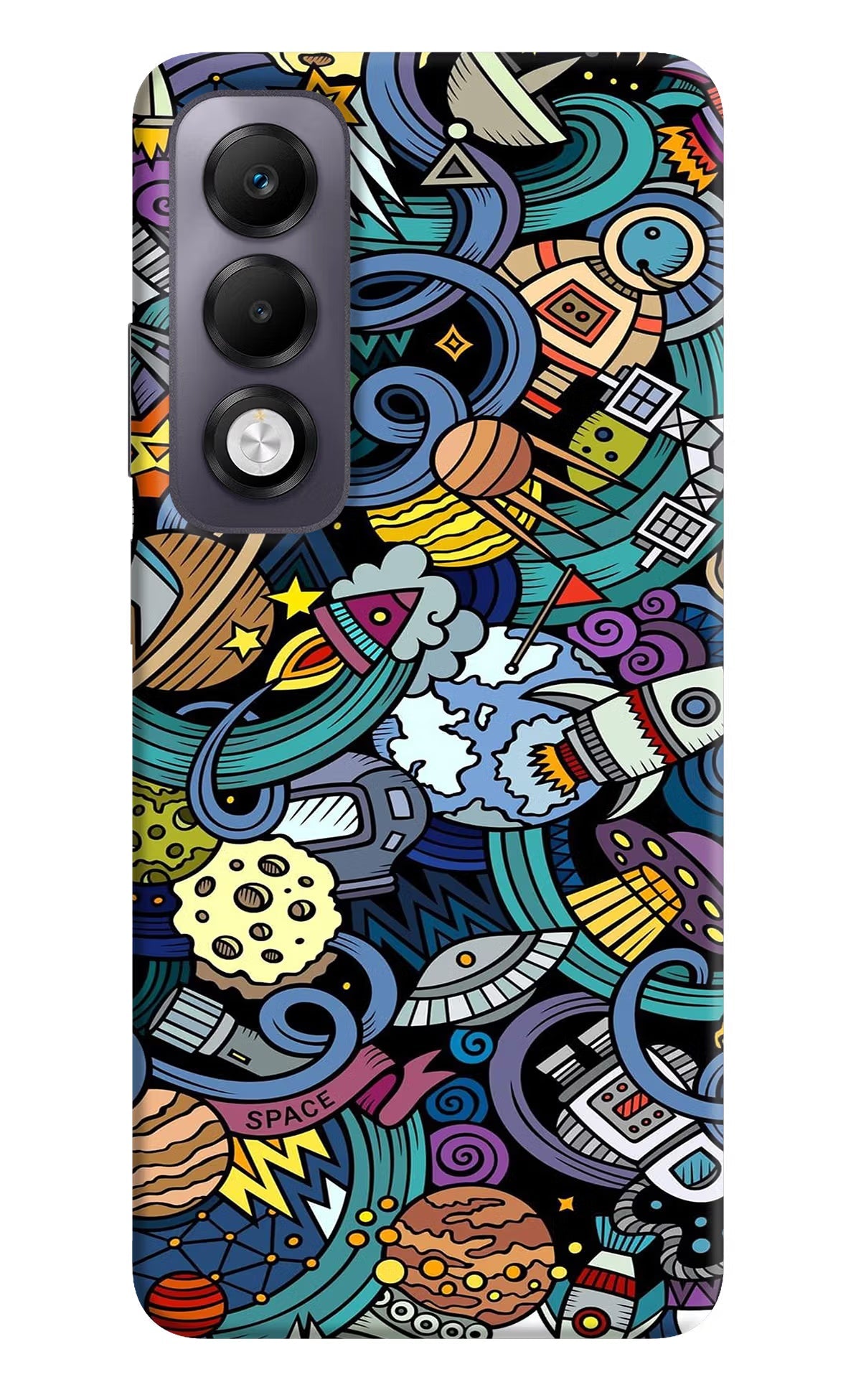 Space Abstract Oppo K13x Back Cover