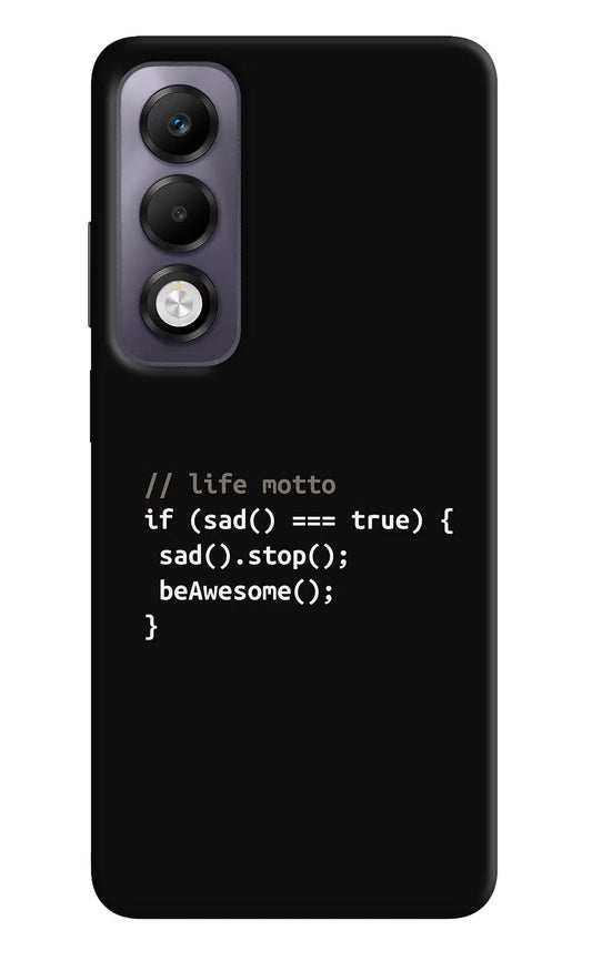 Life Motto Code Oppo K13x Back Cover