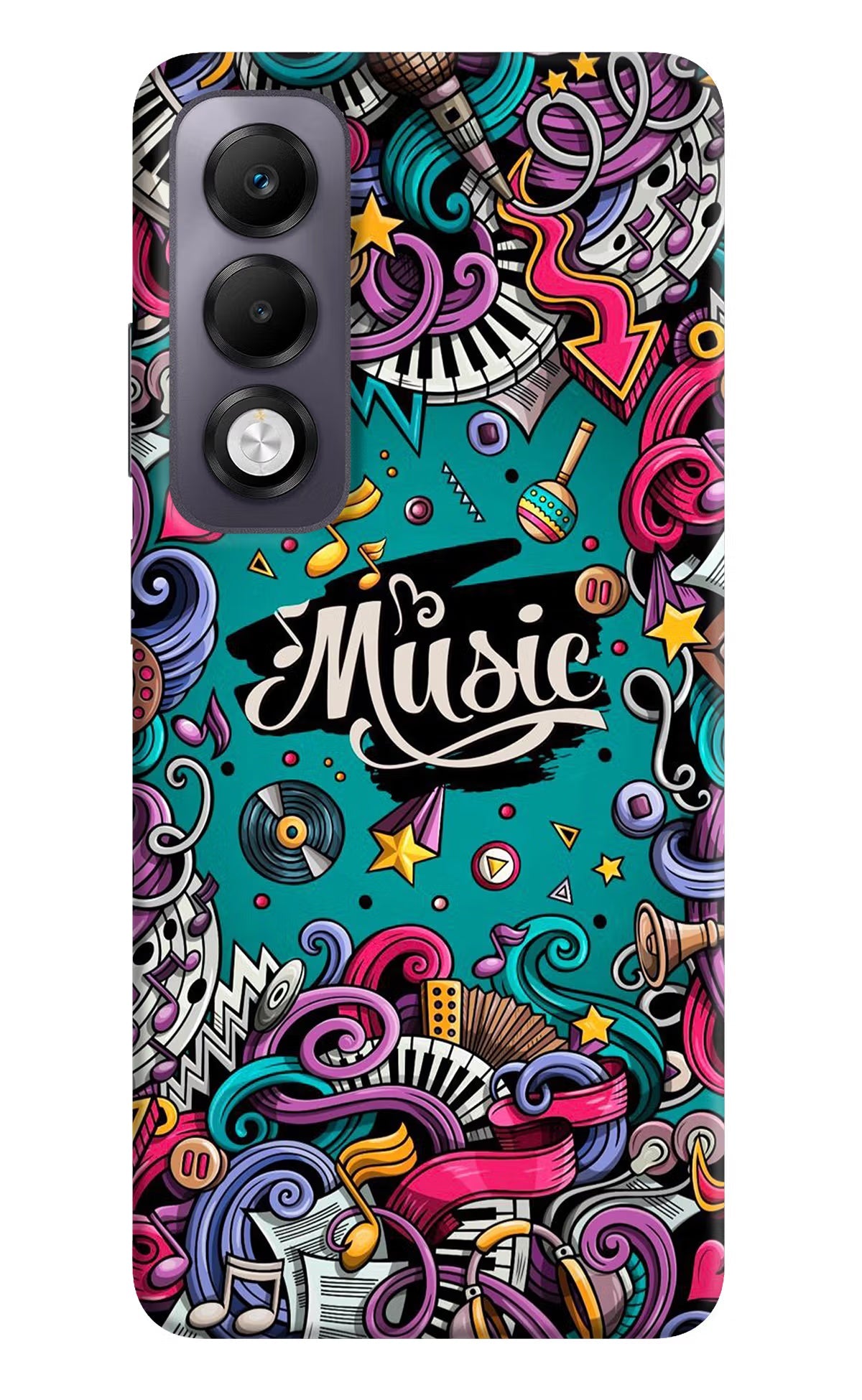 Music Graffiti Oppo K13x Back Cover