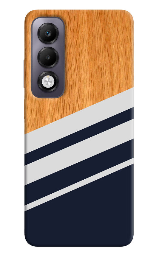 Blue and white wooden Oppo K13x Back Cover