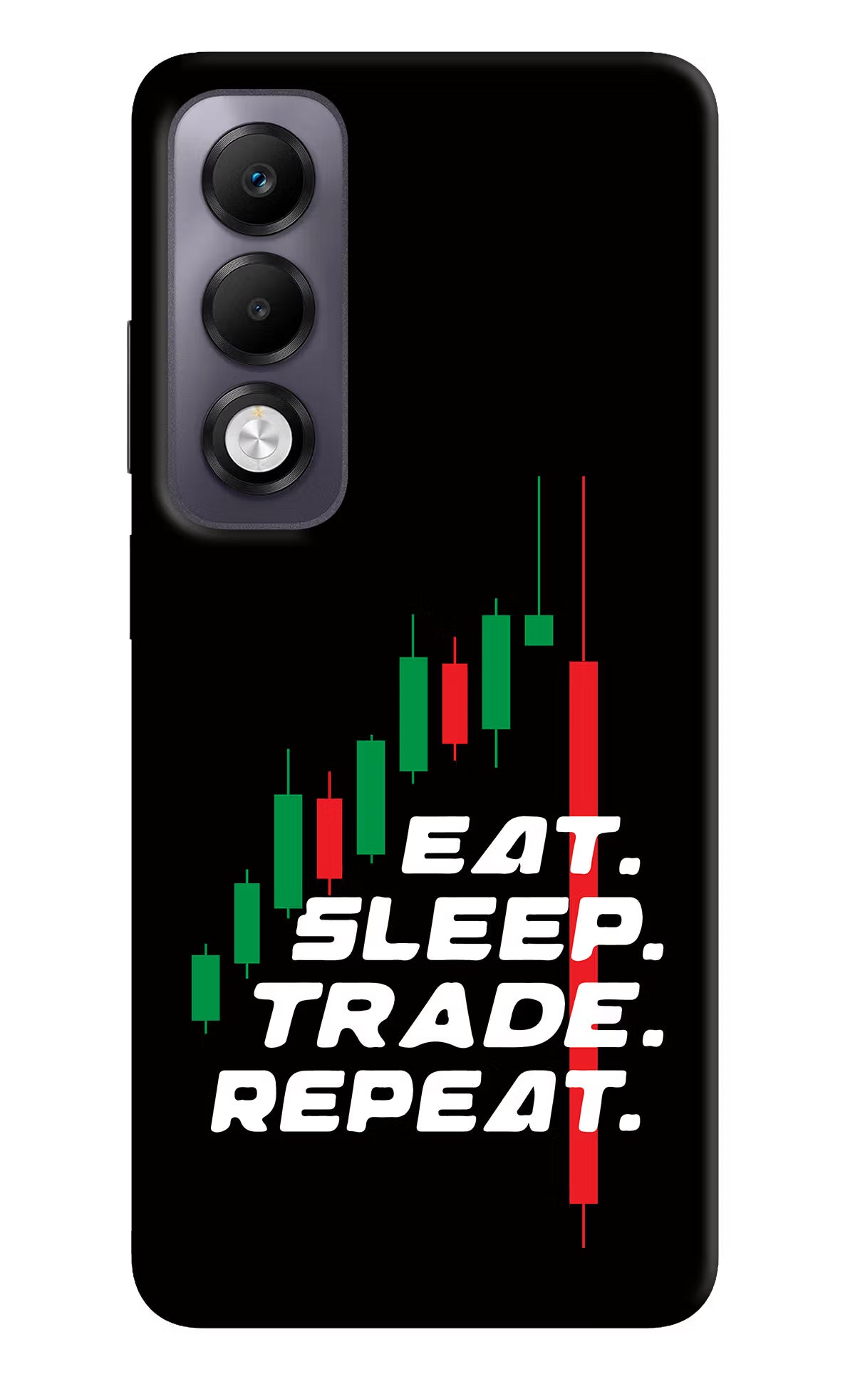 Eat Sleep Trade Repeat Oppo K13x Back Cover