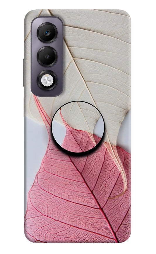 White Pink Leaf Oppo K13x Pop Case