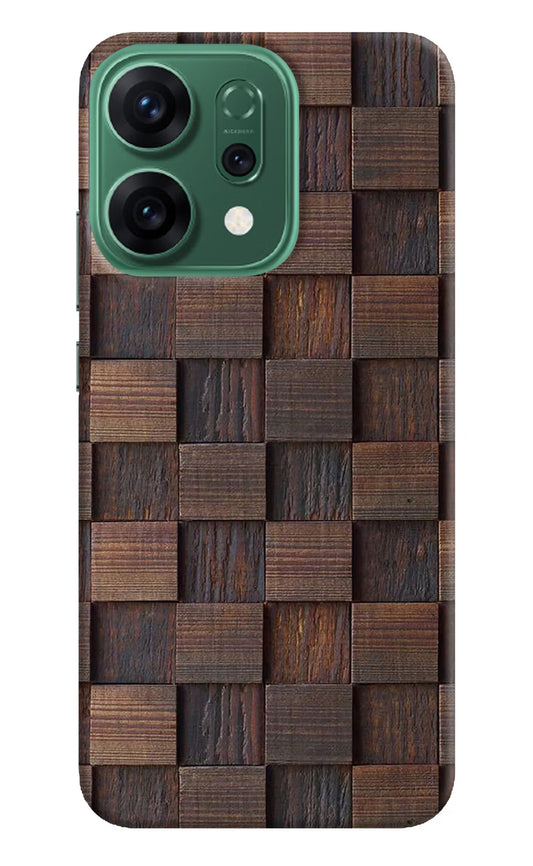 Wooden Cube Design Oppo Reno14 5G Back Cover