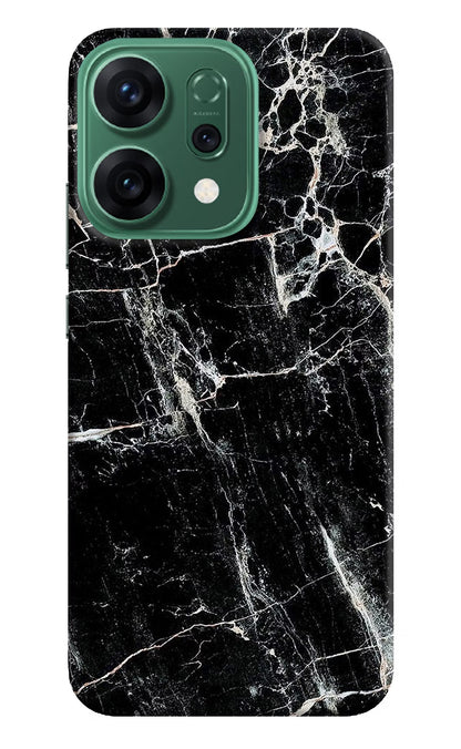 Black Marble Texture Oppo Reno14 5G Back Cover