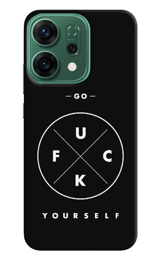 Go Fuck Yourself Oppo Reno14 5G Back Cover