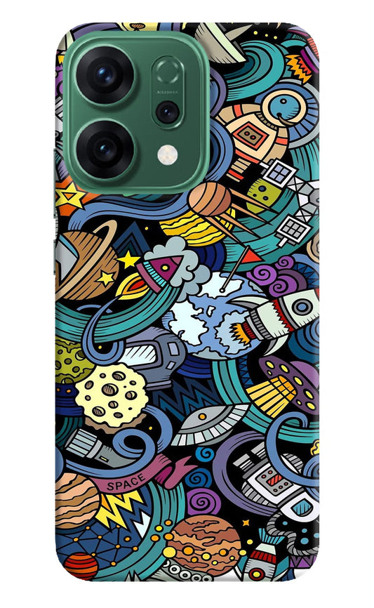 Space Abstract Oppo Reno14 5G Back Cover
