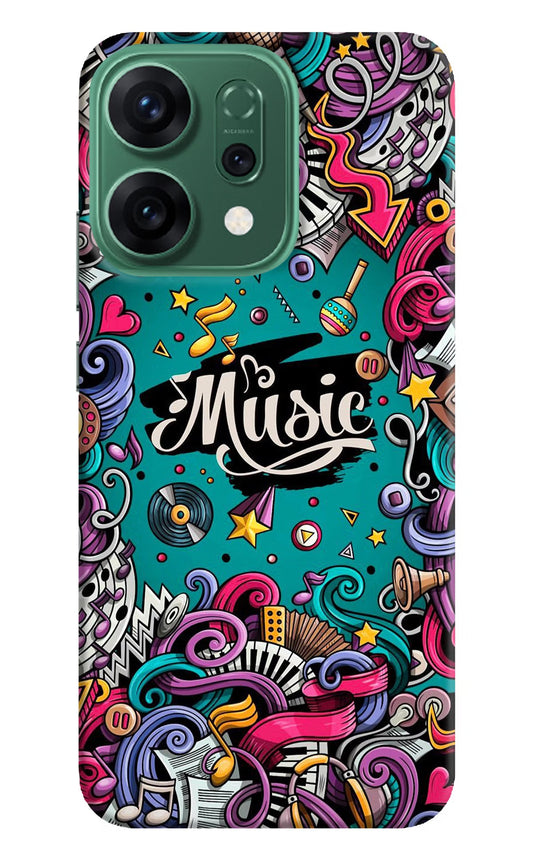 Music Graffiti Oppo Reno14 5G Back Cover