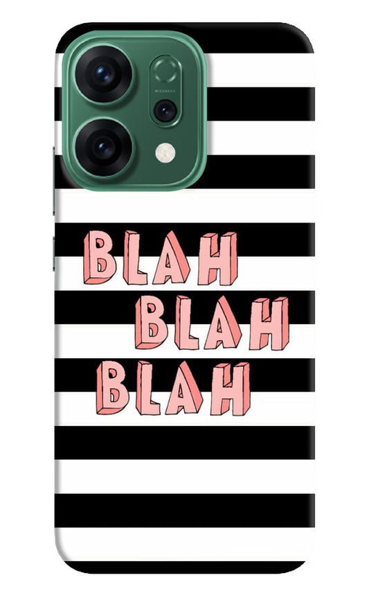 Blah Blah Blah Oppo Reno14 5G Back Cover