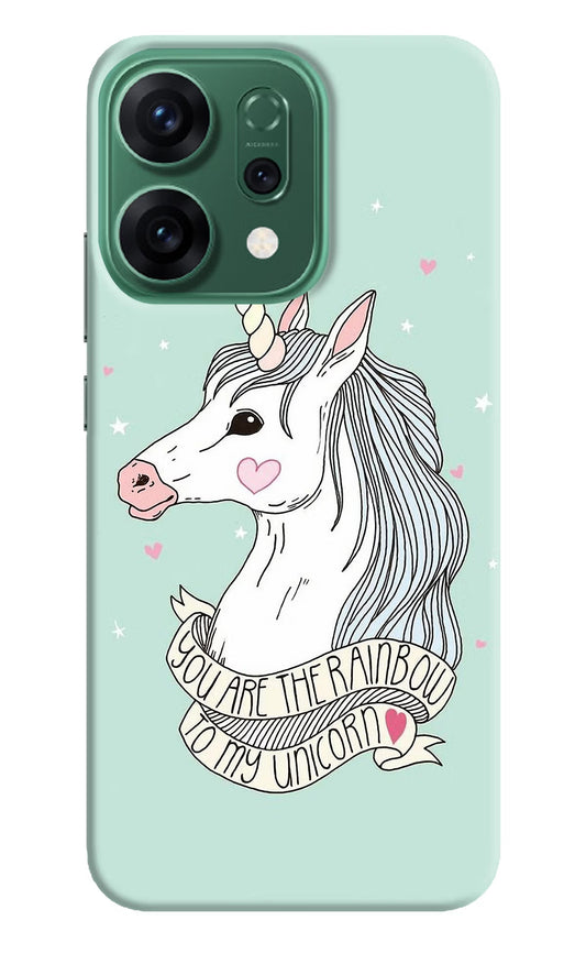 Unicorn Wallpaper Oppo Reno14 5G Back Cover