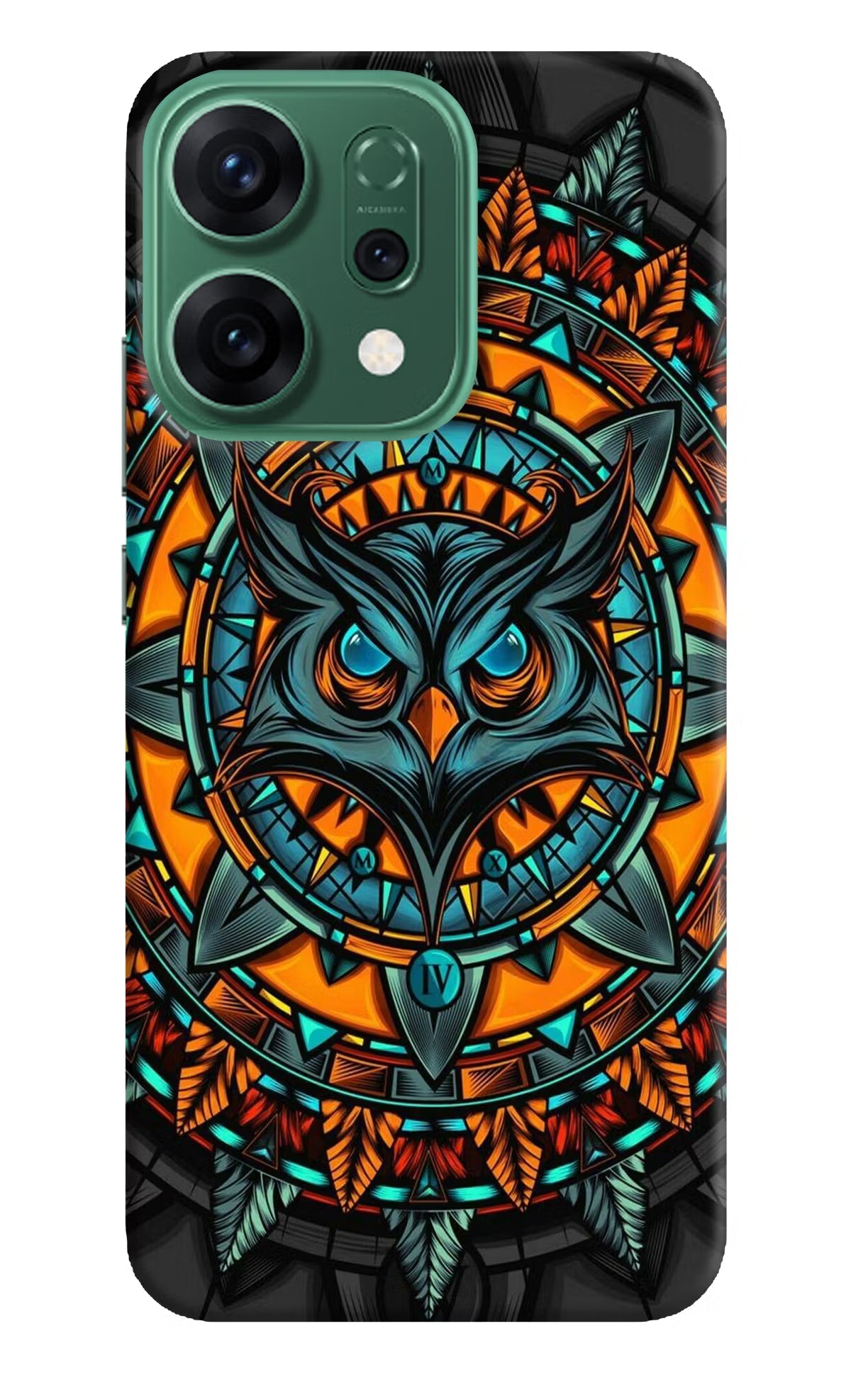 Angry Owl Art Oppo Reno14 5G Back Cover