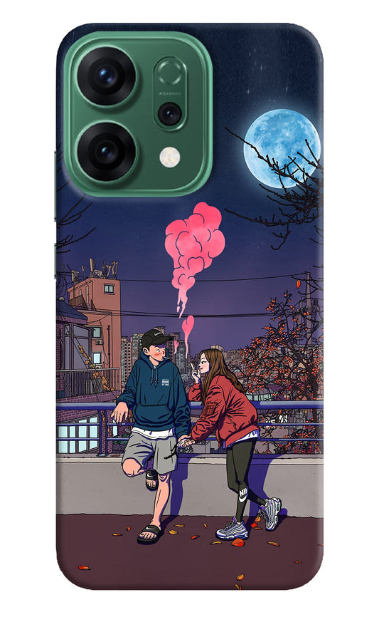 Chilling Couple Oppo Reno14 5G Back Cover