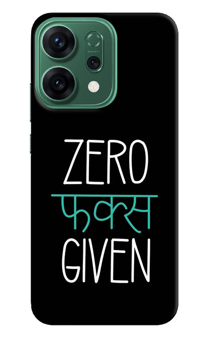 Zero Fucks Given Oppo Reno14 5G Back Cover