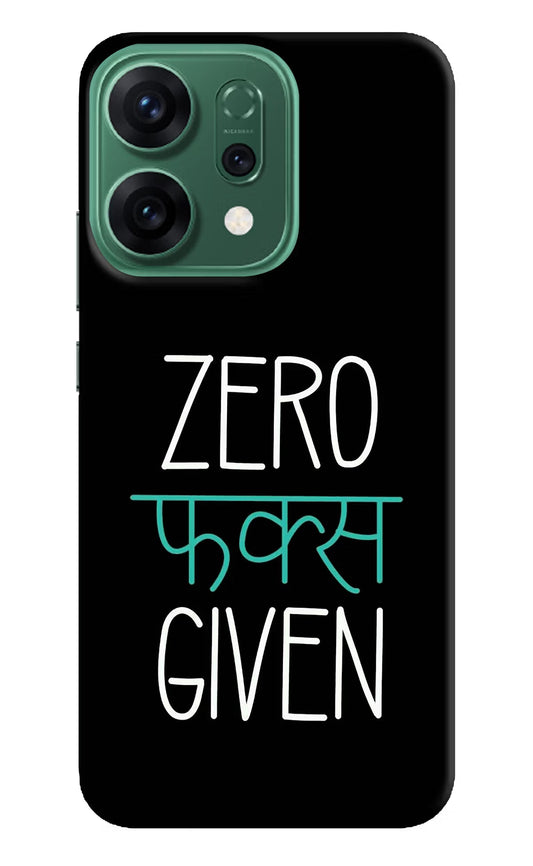 Zero Fucks Given Oppo Reno14 5G Back Cover