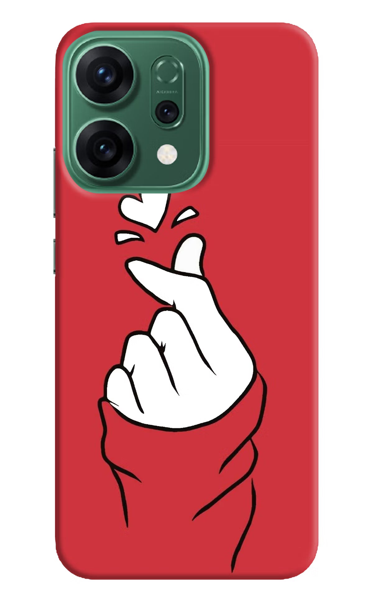 Korean Love Sign Oppo Reno14 5G Back Cover