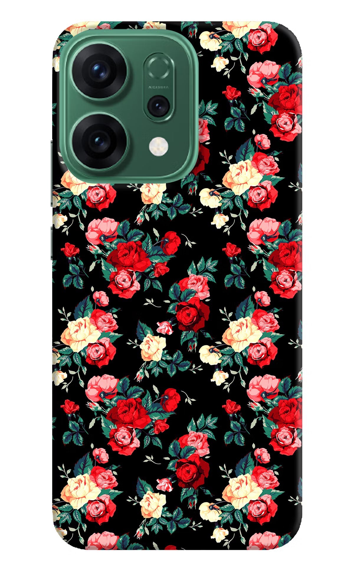 Rose Pattern Oppo Reno14 5G Back Cover