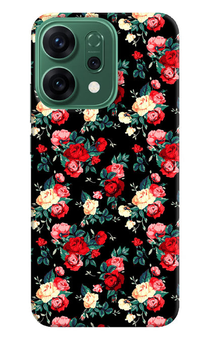 Rose Pattern Oppo Reno14 5G Back Cover