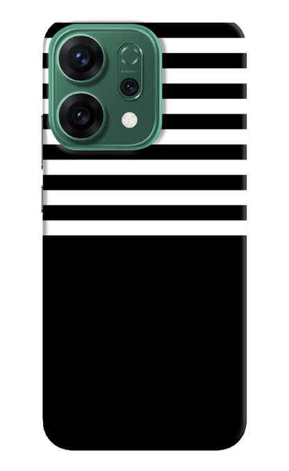 Black and White Print Oppo Reno14 5G Back Cover