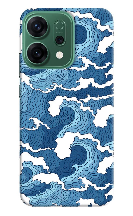Blue Waves Oppo Reno14 5G Back Cover