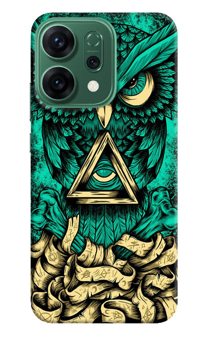 Green Owl Oppo Reno14 5G Back Cover