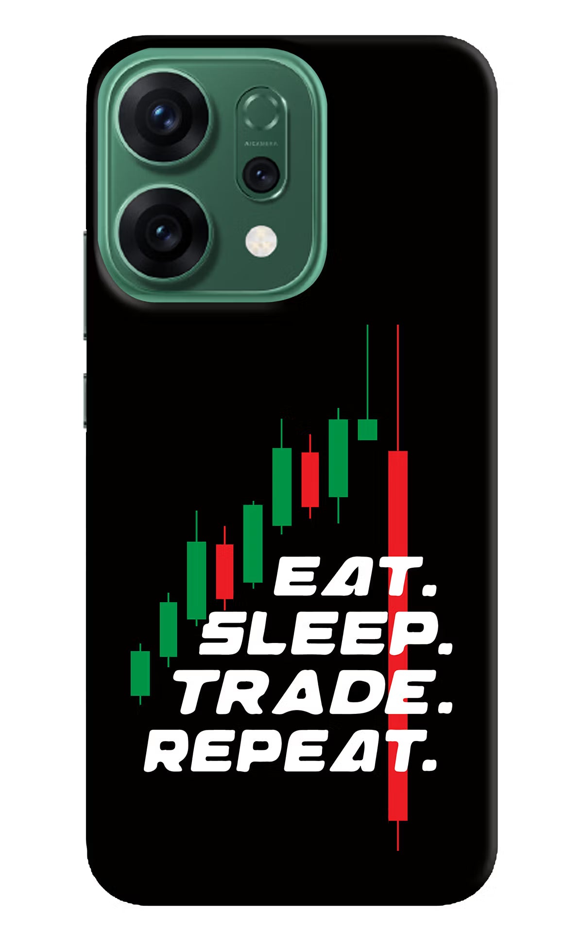 Eat Sleep Trade Repeat Oppo Reno14 5G Back Cover