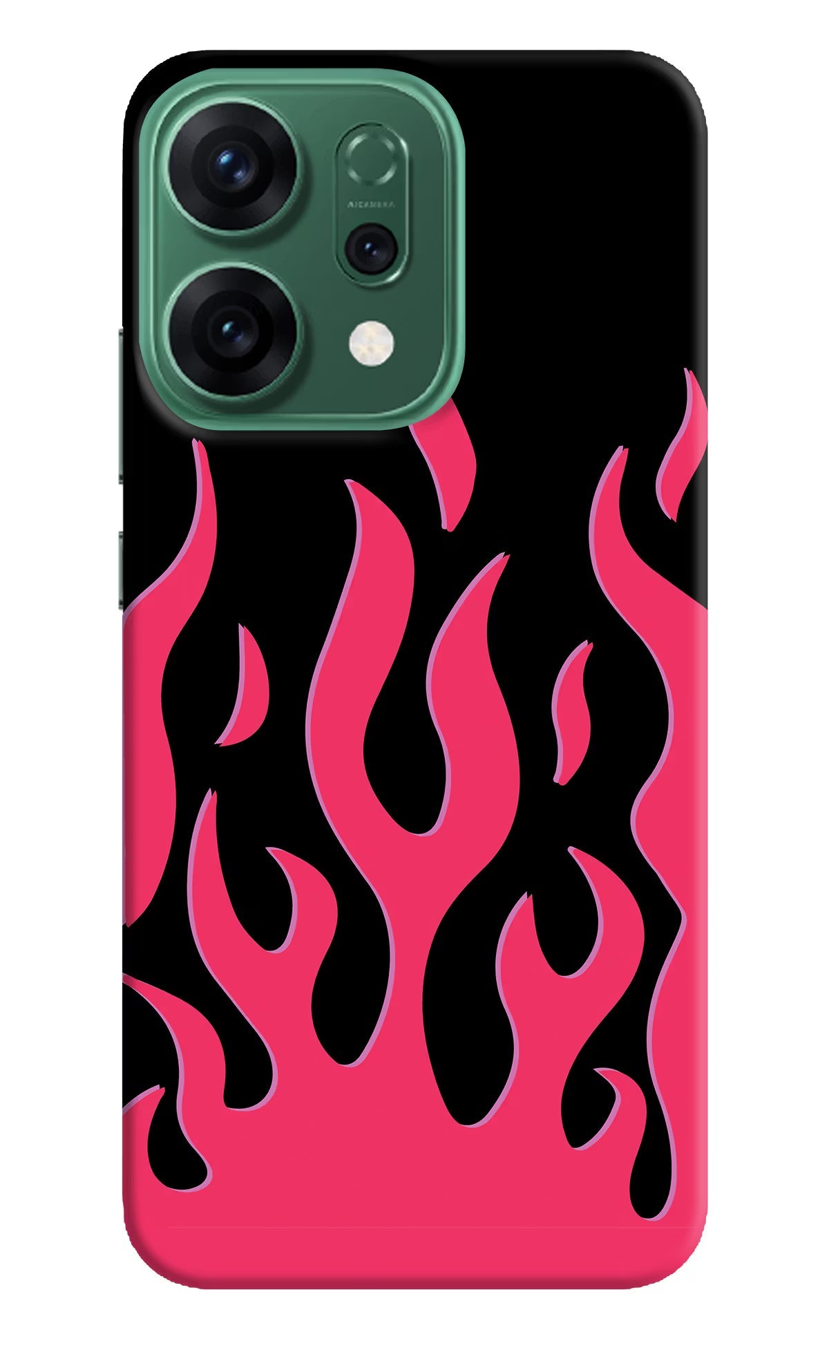 Fire Flames Oppo Reno14 5G Back Cover