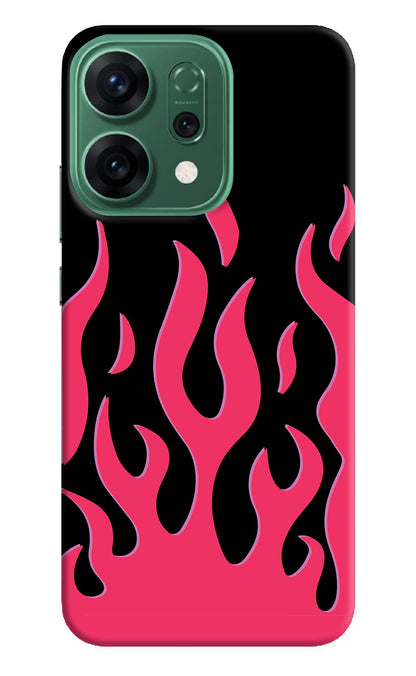 Fire Flames Oppo Reno14 5G Back Cover