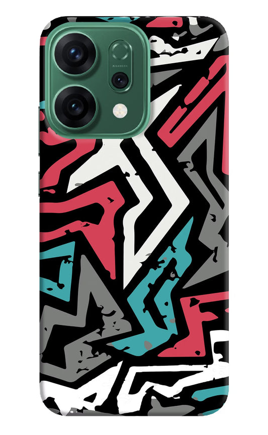 Geometric Graffiti Oppo Reno14 5G Back Cover