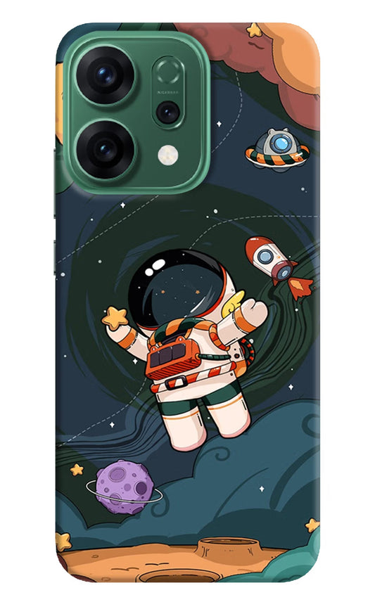Cartoon Astronaut Oppo Reno14 5G Back Cover