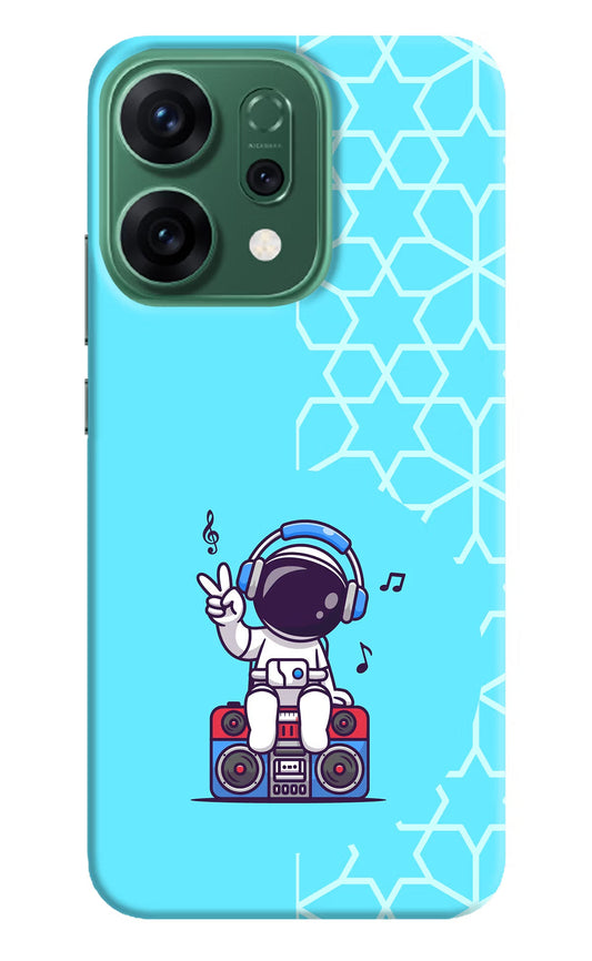 Cute Astronaut Chilling Oppo Reno14 5G Back Cover