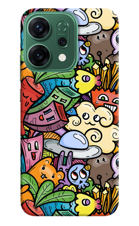 Veggie Doodle Oppo Reno14 5G Back Cover