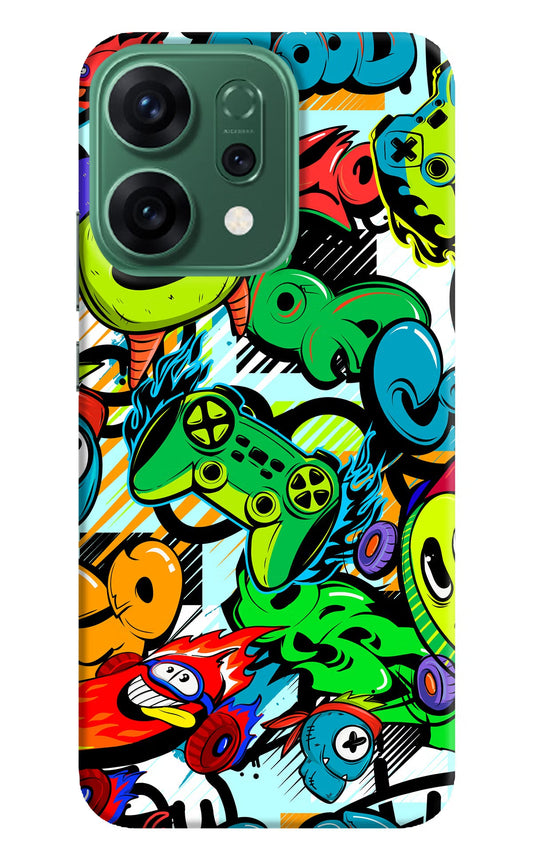 Game Doodle Oppo Reno14 5G Back Cover