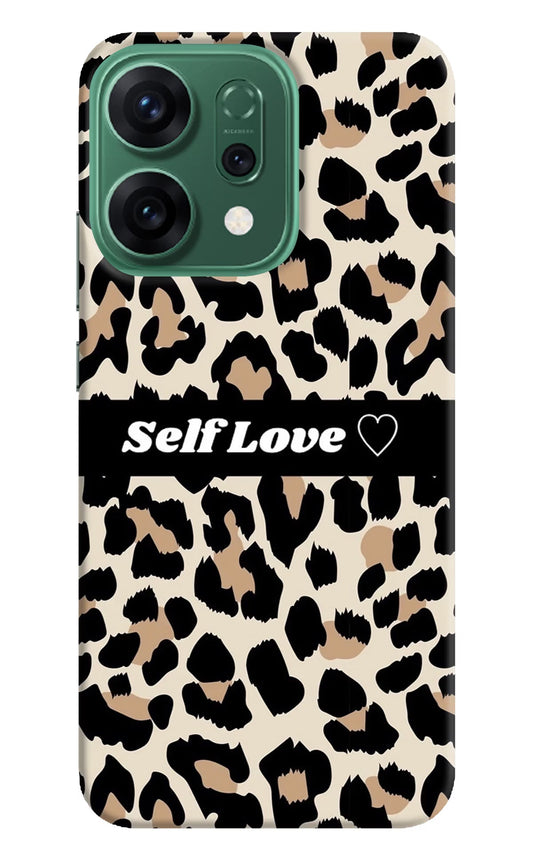 Leopard Print Self Love Oppo Reno14 5G Back Cover