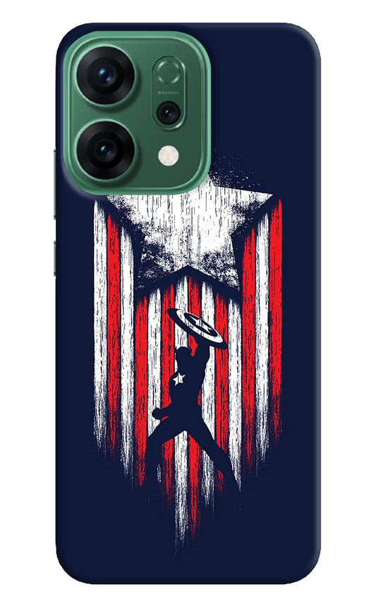 Captain America Marvel Art Oppo Reno14 5G Back Cover