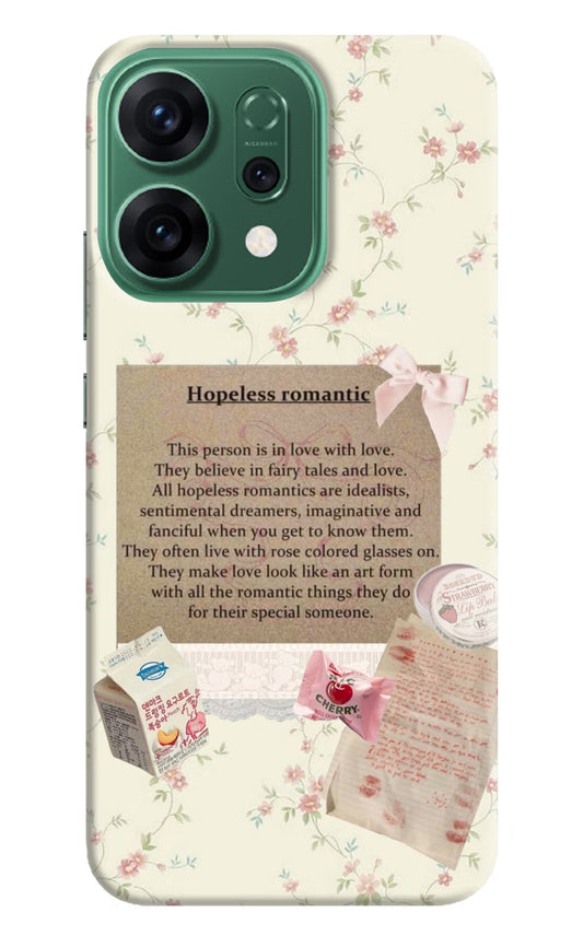 Hopeless Romantic Oppo Reno14 5G Back Cover