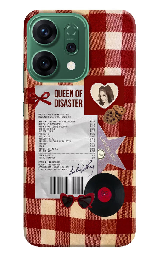 Queen of Disaster Oppo Reno14 5G Back Cover