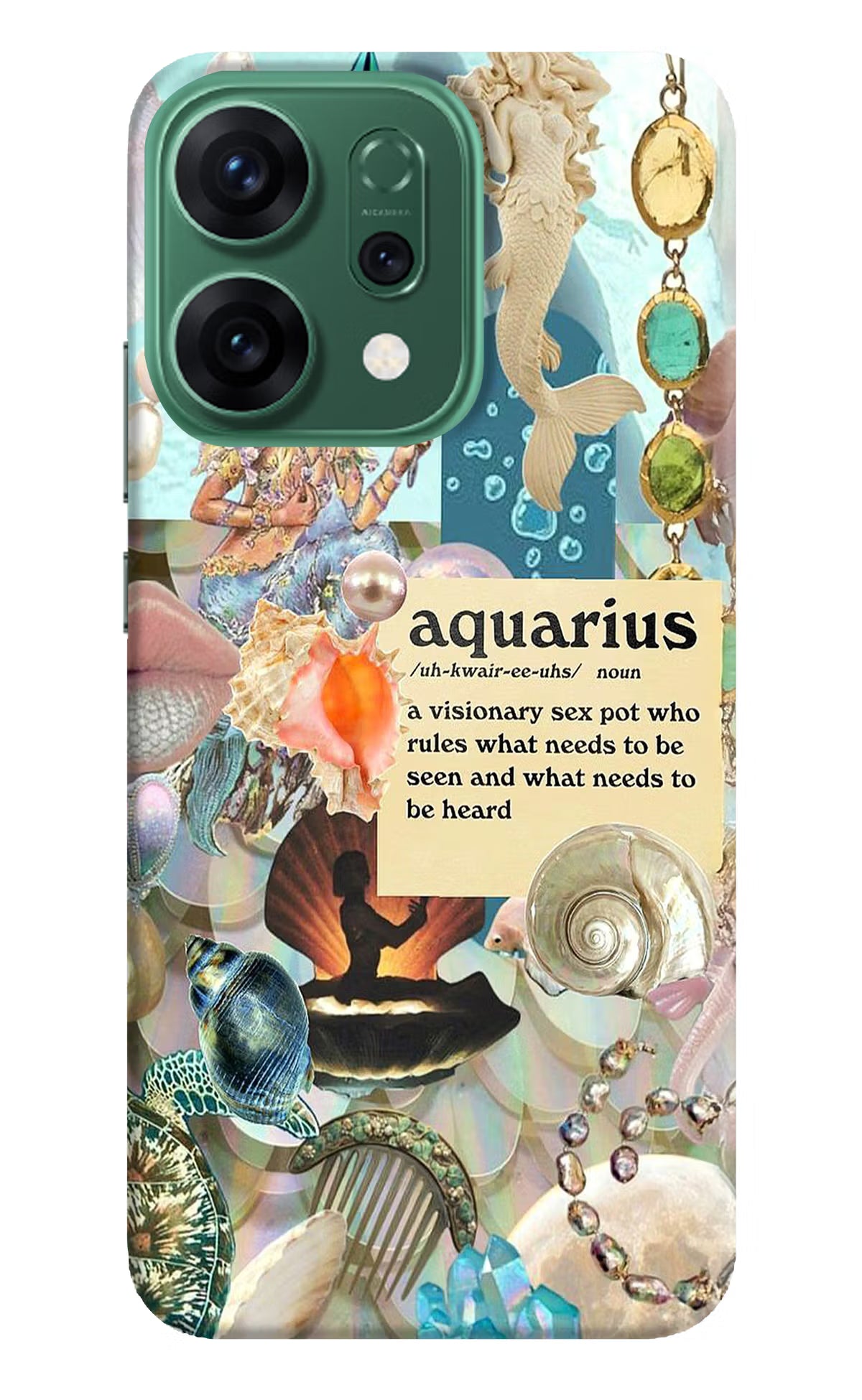 Aquarius Zodiac Oppo Reno14 5G Back Cover