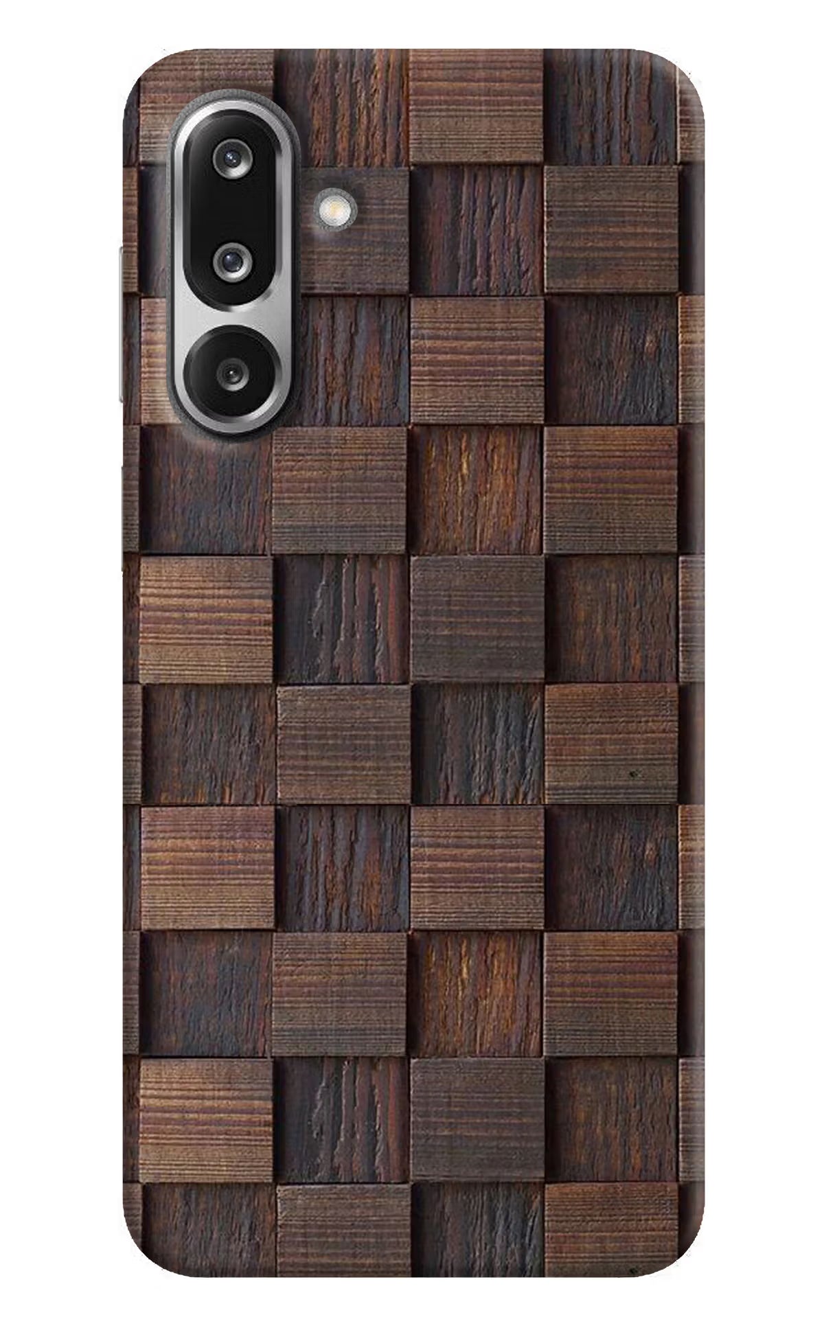 Wooden Cube Design Samsung F36 5G Back Cover