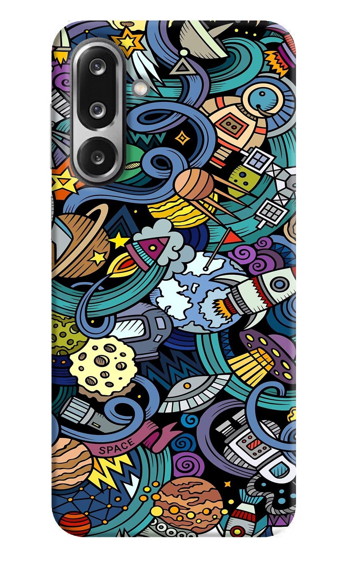 Space Abstract Samsung F36 5G Back Cover