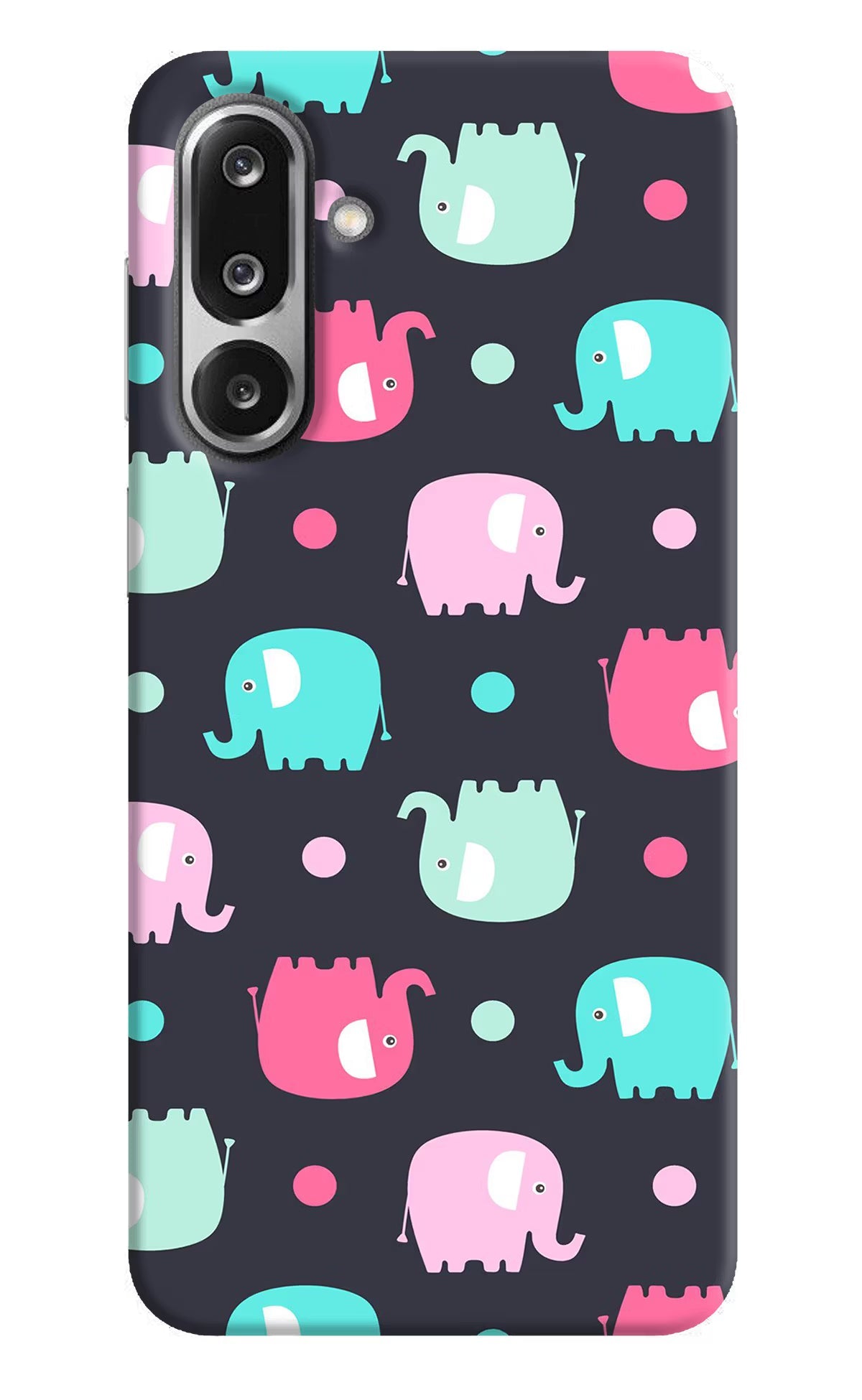 Elephants Samsung F36 5G Back Cover