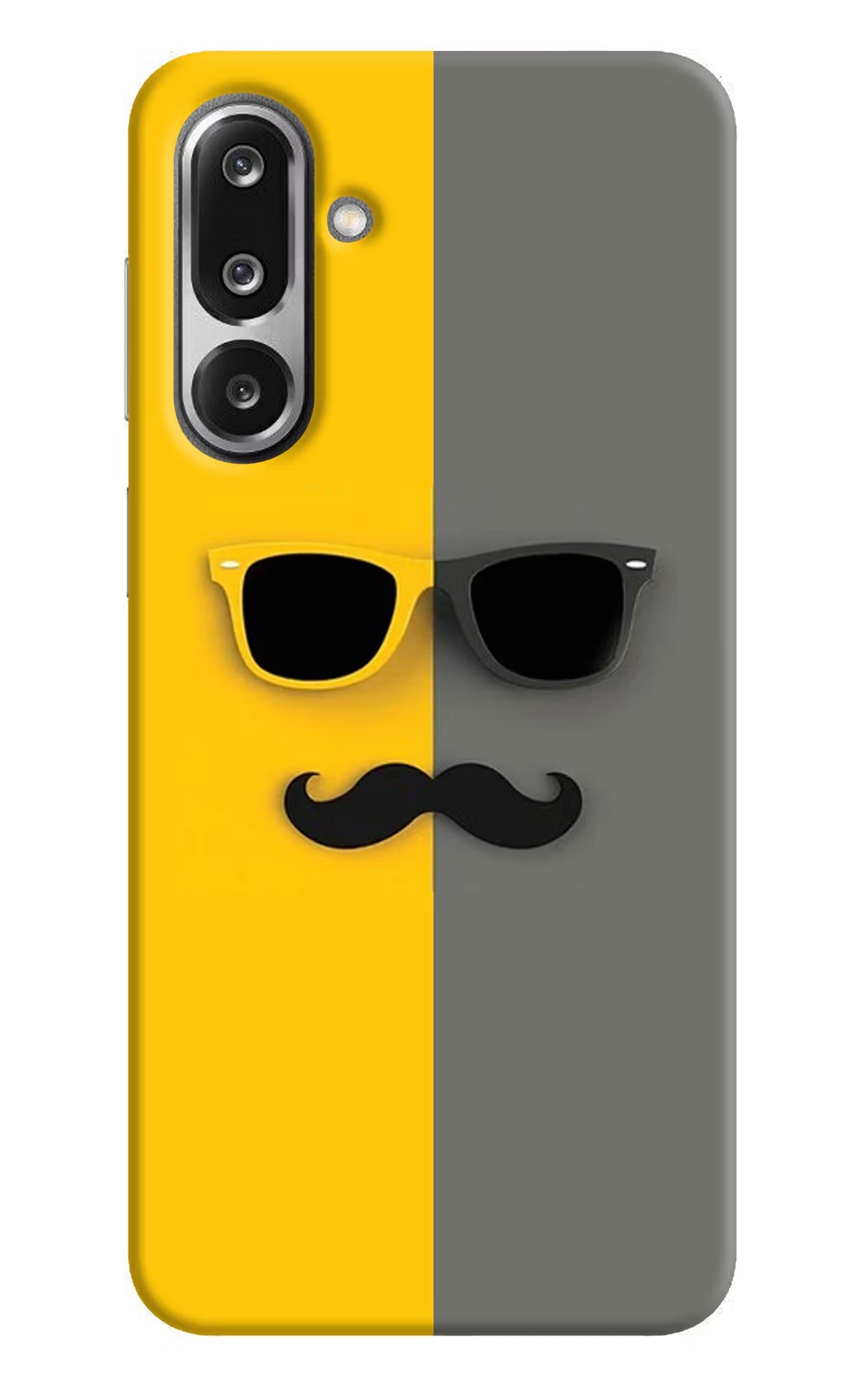 Sunglasses with Mustache Samsung F36 5G Back Cover