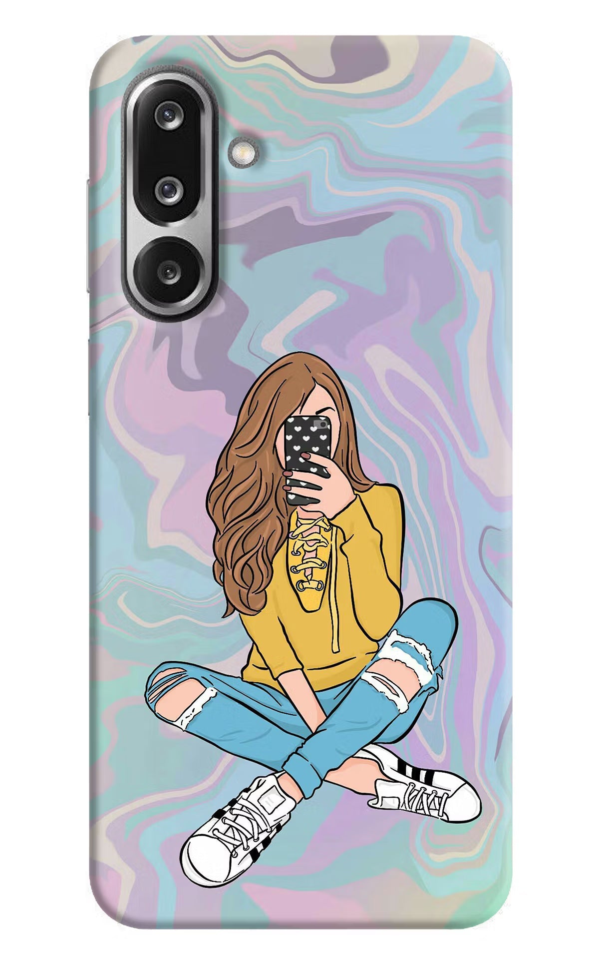 Selfie Girl Samsung F36 5G Back Cover