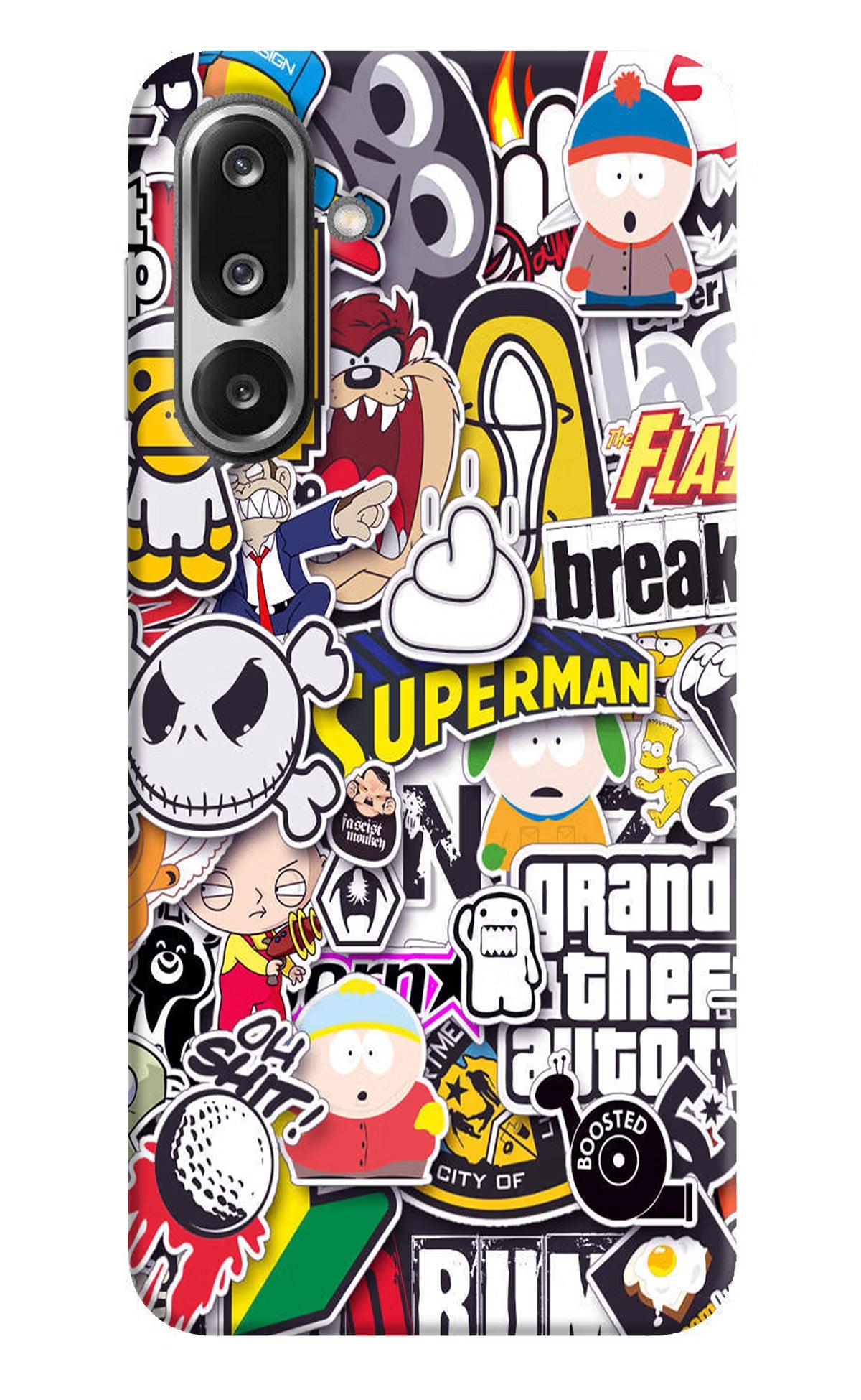 Sticker Bomb Samsung F36 5G Back Cover