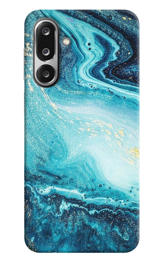 Blue Glitter Marble Samsung F36 5G Back Cover