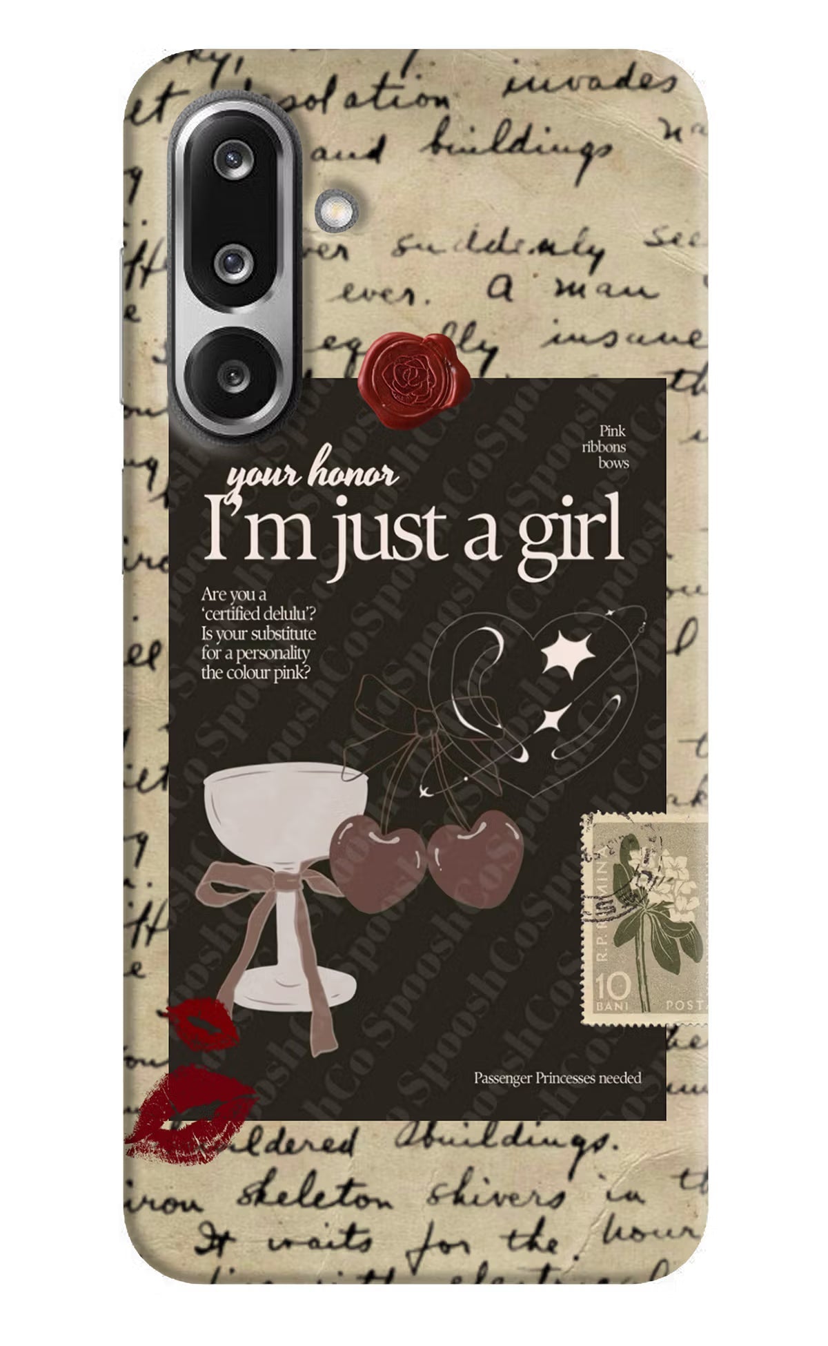 I am just a girl Samsung F36 5G Back Cover