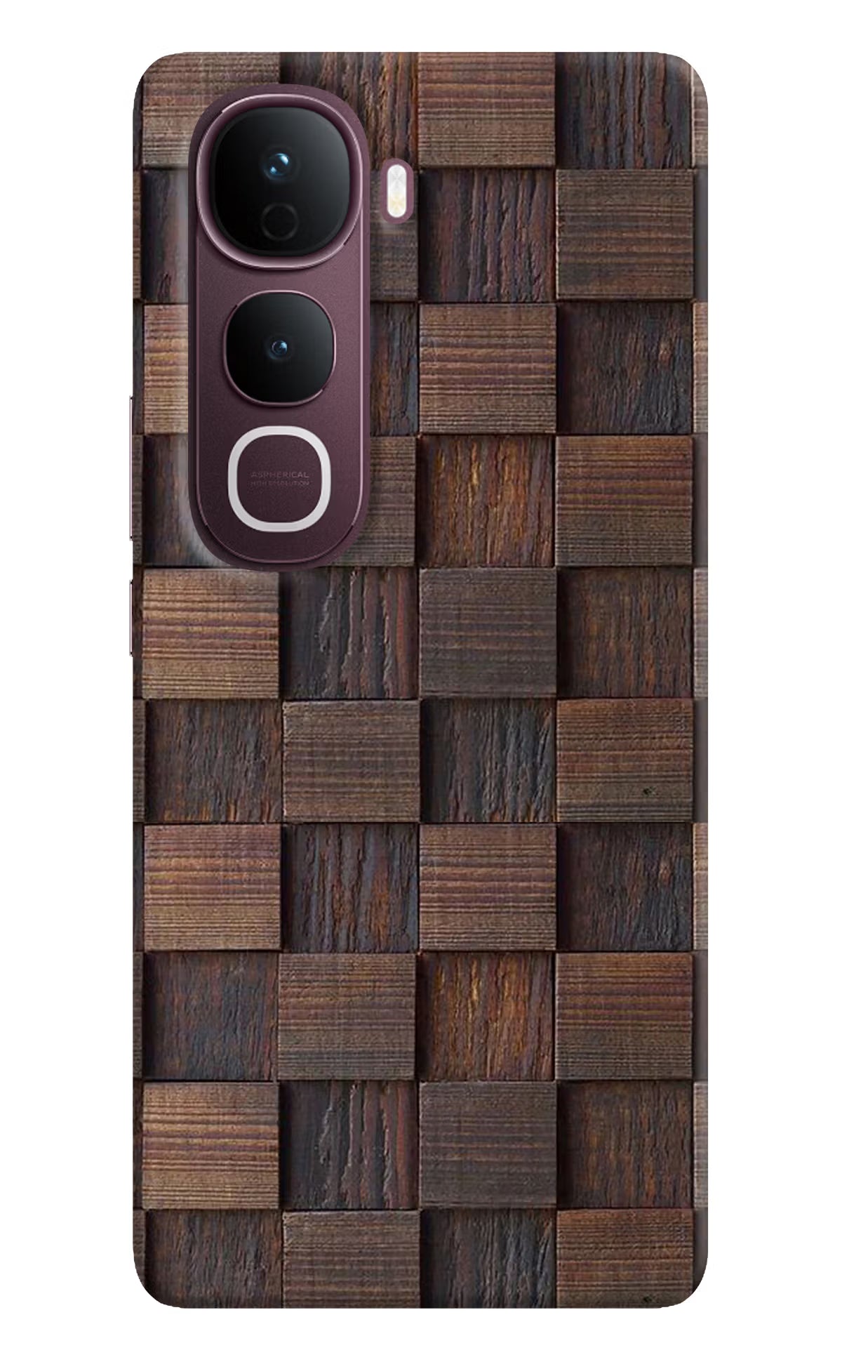Wooden Cube Design Vivo Y400 Pro 5G Back Cover